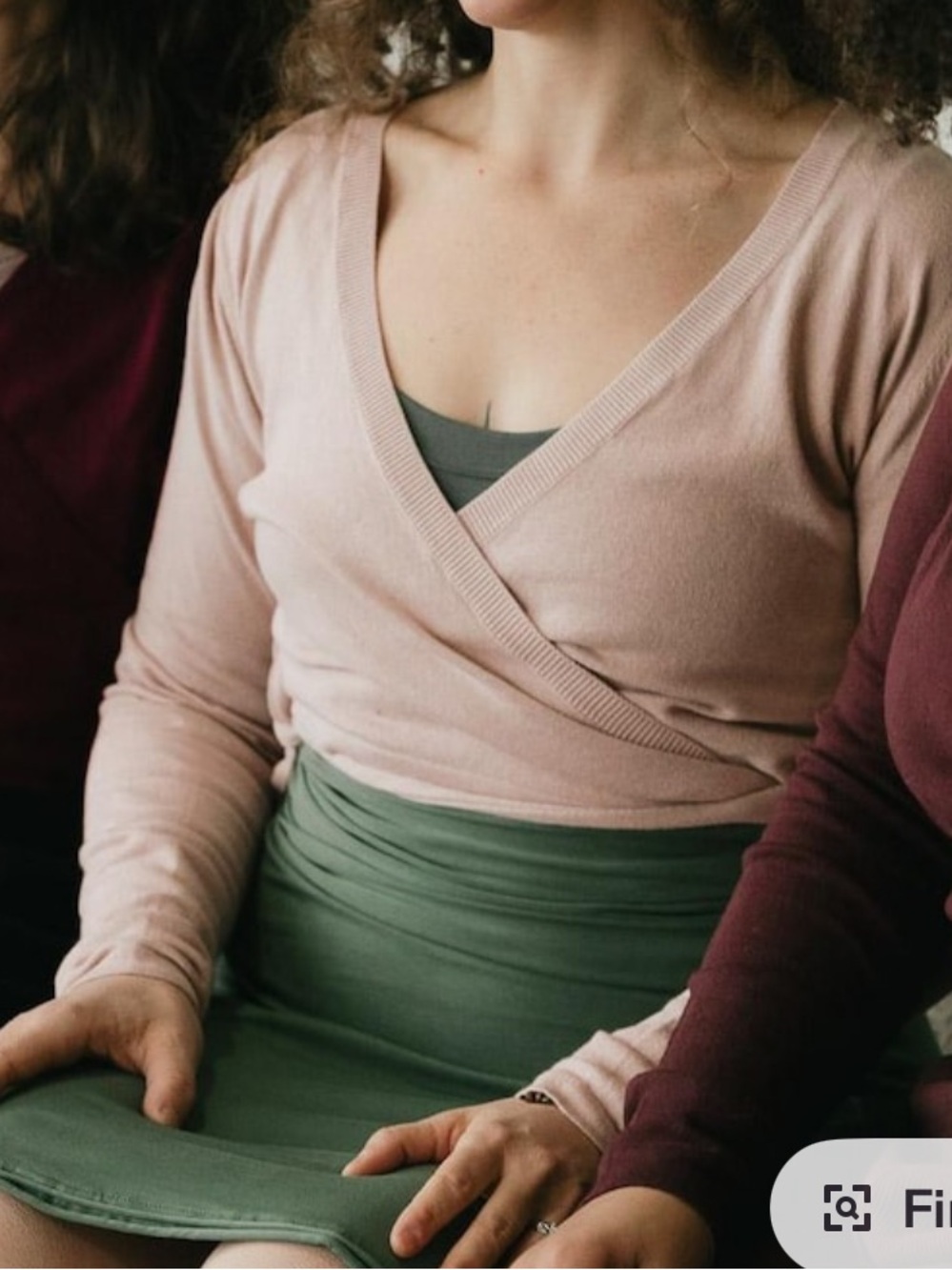 Organic Cotton Una Pluma Wrap Top - Picture 5 of 5